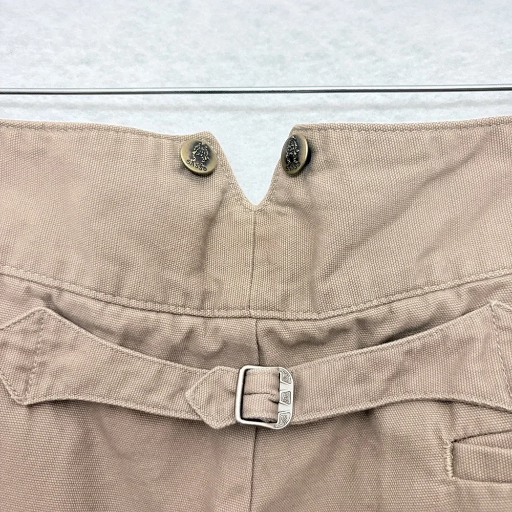 VTG CLASSIC OLD WEST STYLES DUCK CANVAS PANTS COSTUME USA MENS 38 MINER BUCKLE